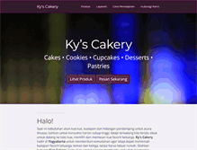 Tablet Screenshot of kyscakery.com